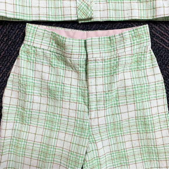 Vintage | 70s | plaid leisure suit - Picture 6 of 7